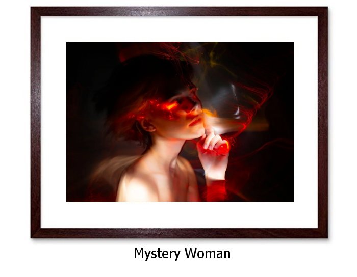 Mystery Woman Framed Print